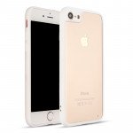 Wholesale iPhone 7 Slim Clear Hybrid Case (White)